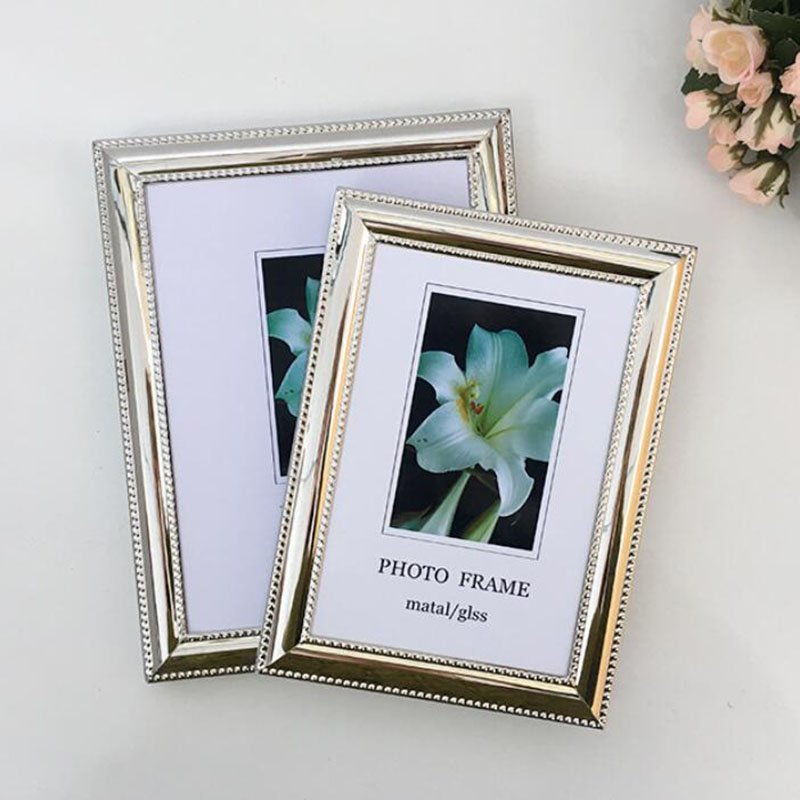 Bamboo Photo Frame - Cornice Portafoto Rettangolare in Metallo Stile