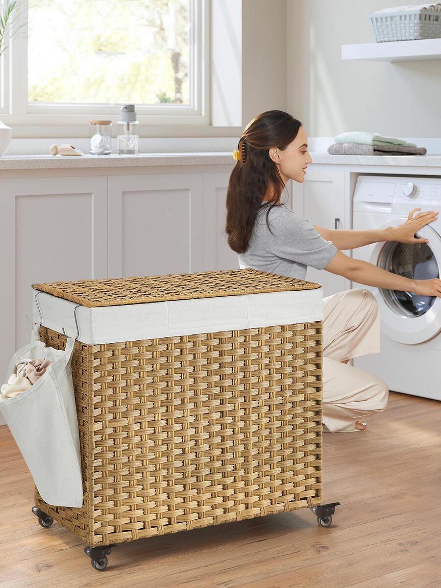 Cesto per la biancheria con co - Rattan Plant Basket recensione e prezzo