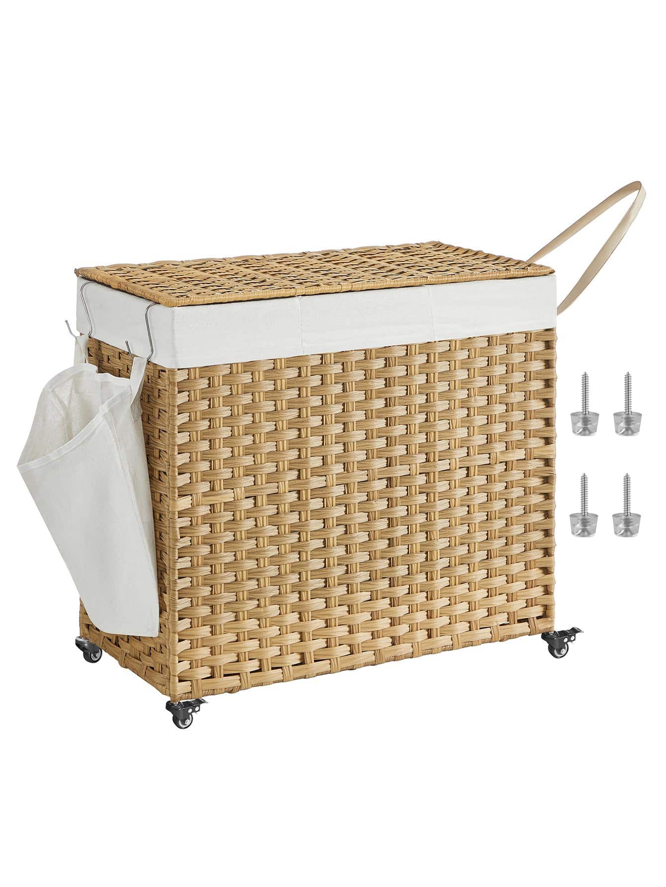 Cesto per la biancheria con co - Rattan Plant Basket recensione e prezzo