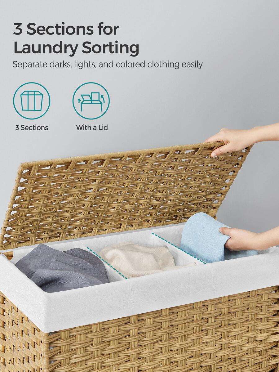 Cesto per la biancheria con co - Rattan Plant Basket recensione e prezzo