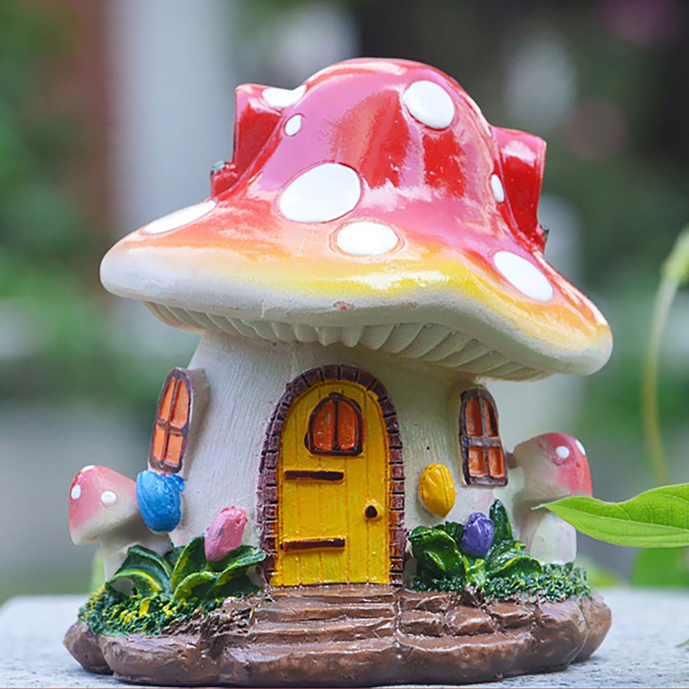 Miniatura fungo casa resina fa - Home Decor Za recensione e prezzo